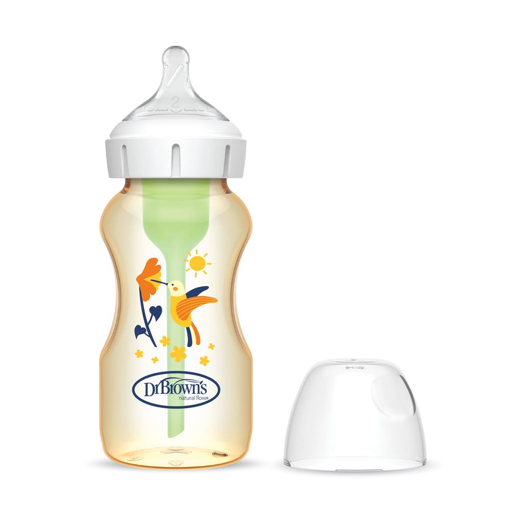 Dr. Browns - Hummingbird PPSU Anti-Colic Options Baby Bottle - Brown - 270 ml