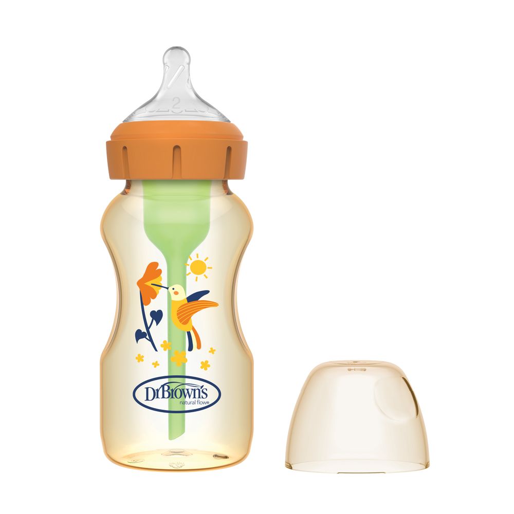 Dr. Browns - Hummingbird PPSU Anti-Colic Options Baby Bottle - Brown - 270 ml