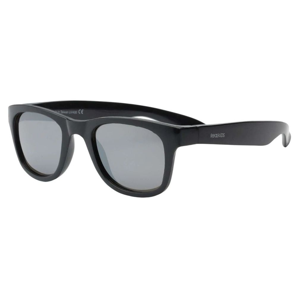 Real Shades Surf Silver Mirror Lens Sunglasses - Black