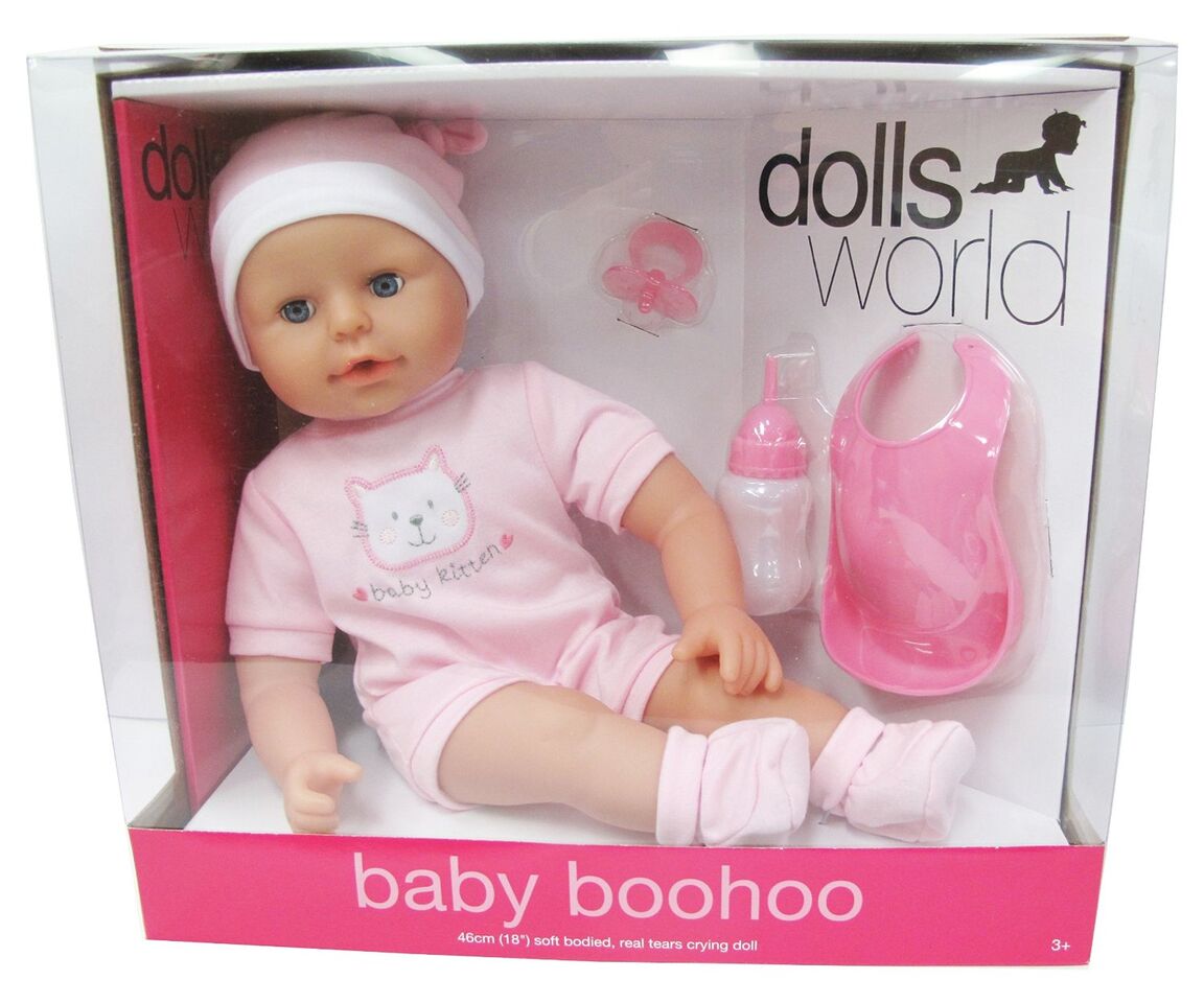 Dollsworld Baby Boohoo - Pink Stripes