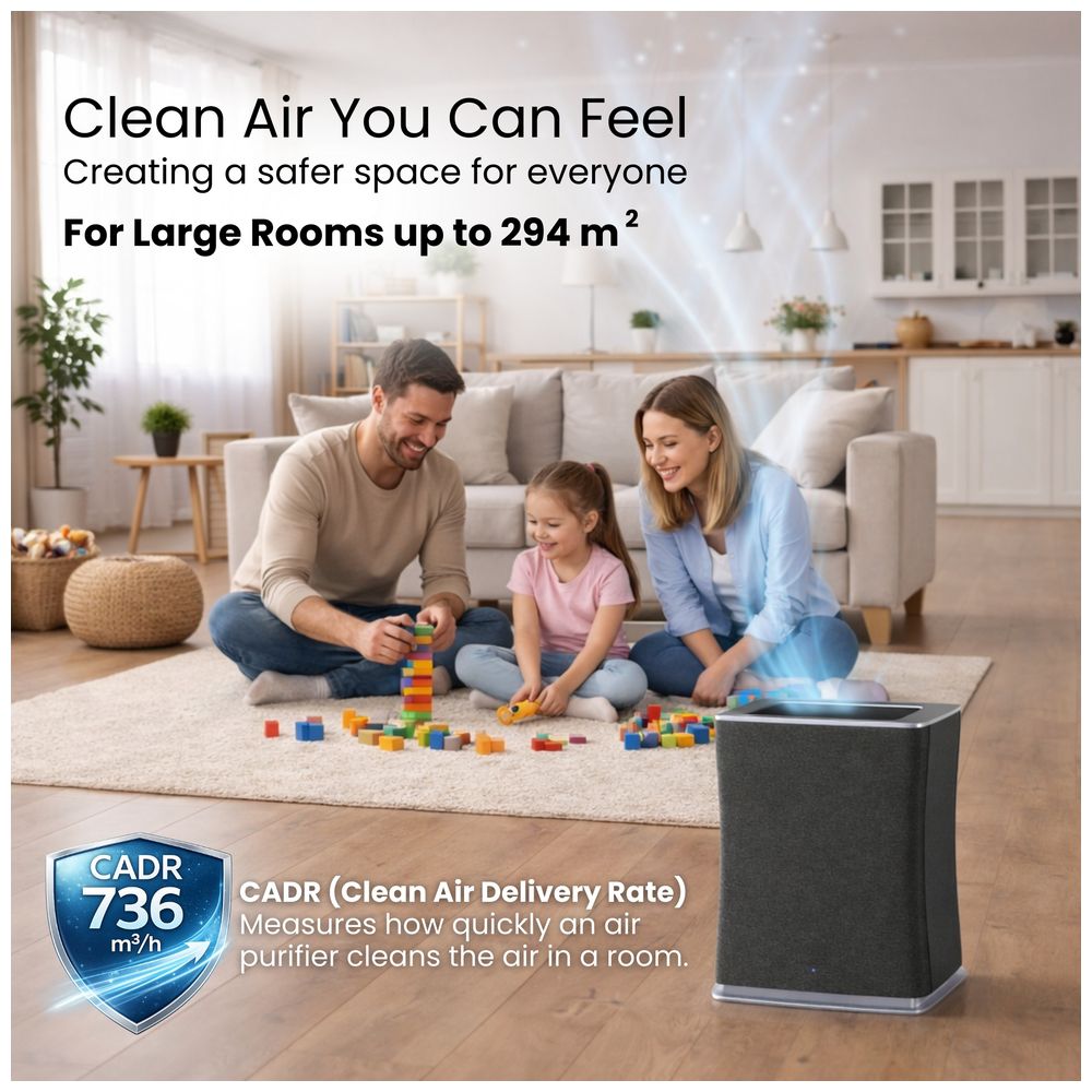 Stadler Form - Roger Big Swiss Design Smart Air Purifier - Black