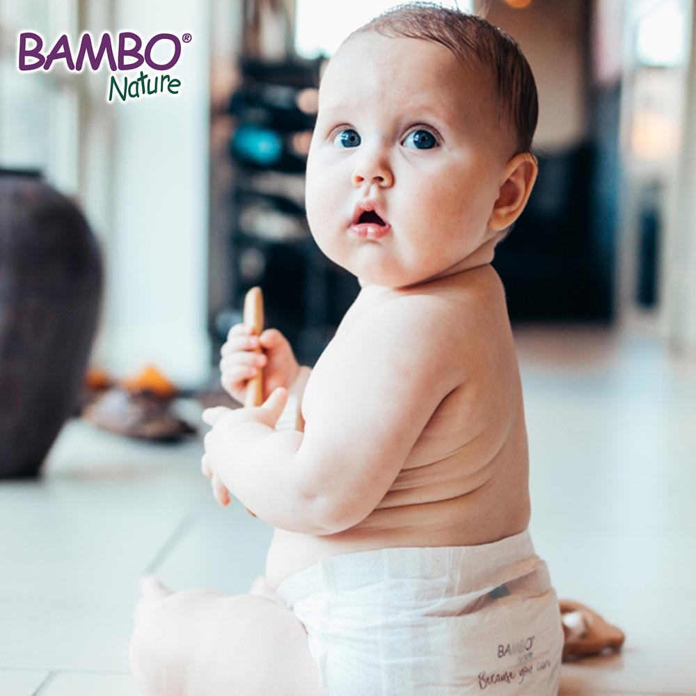 Bambo Nature Eco-Friendly Diapers Mega Pack - Size 1, 2-4Kg -216pcs