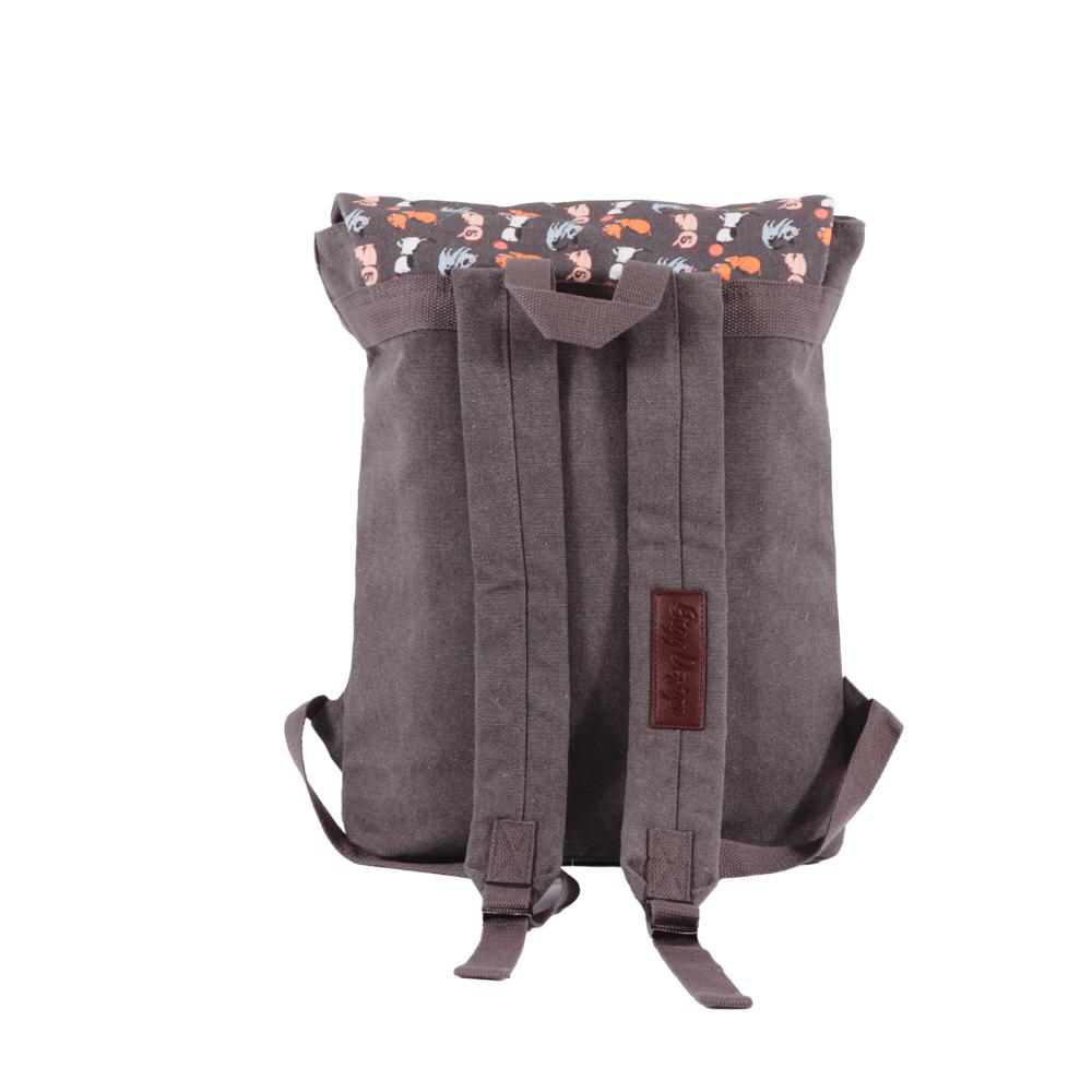 Biggdesign - Dogs Vintage Laptop Backpack - Grey - 16.5-Inch/42cm