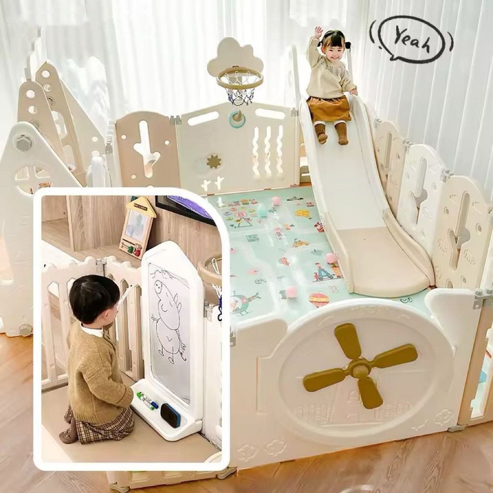 Megastar - Windmill Multi-Activity Baby Playpen - Beige
