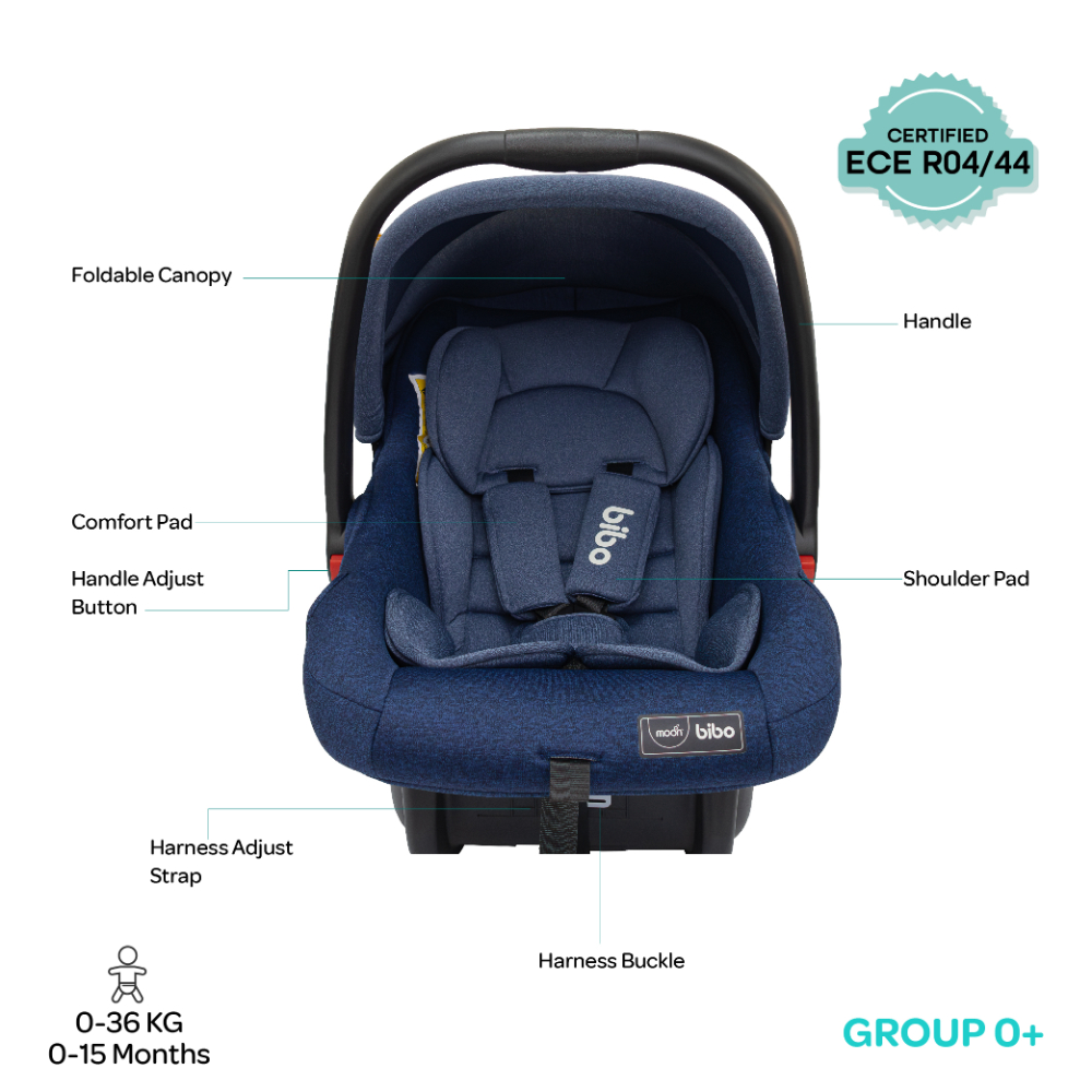 Moon - Bibo Baby Car Seat - Blue 