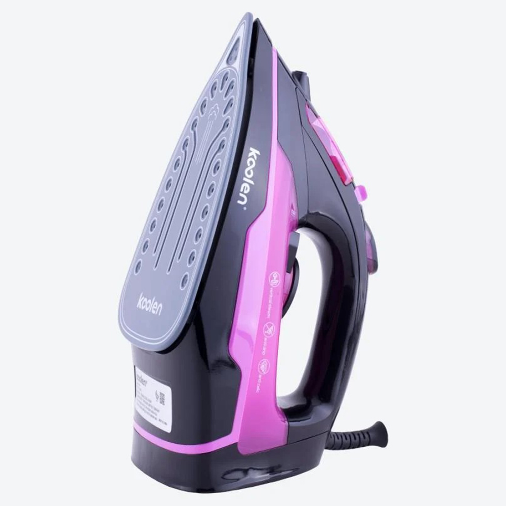 Koolen Electric Steam Iron - Black/Purple - 2400 W