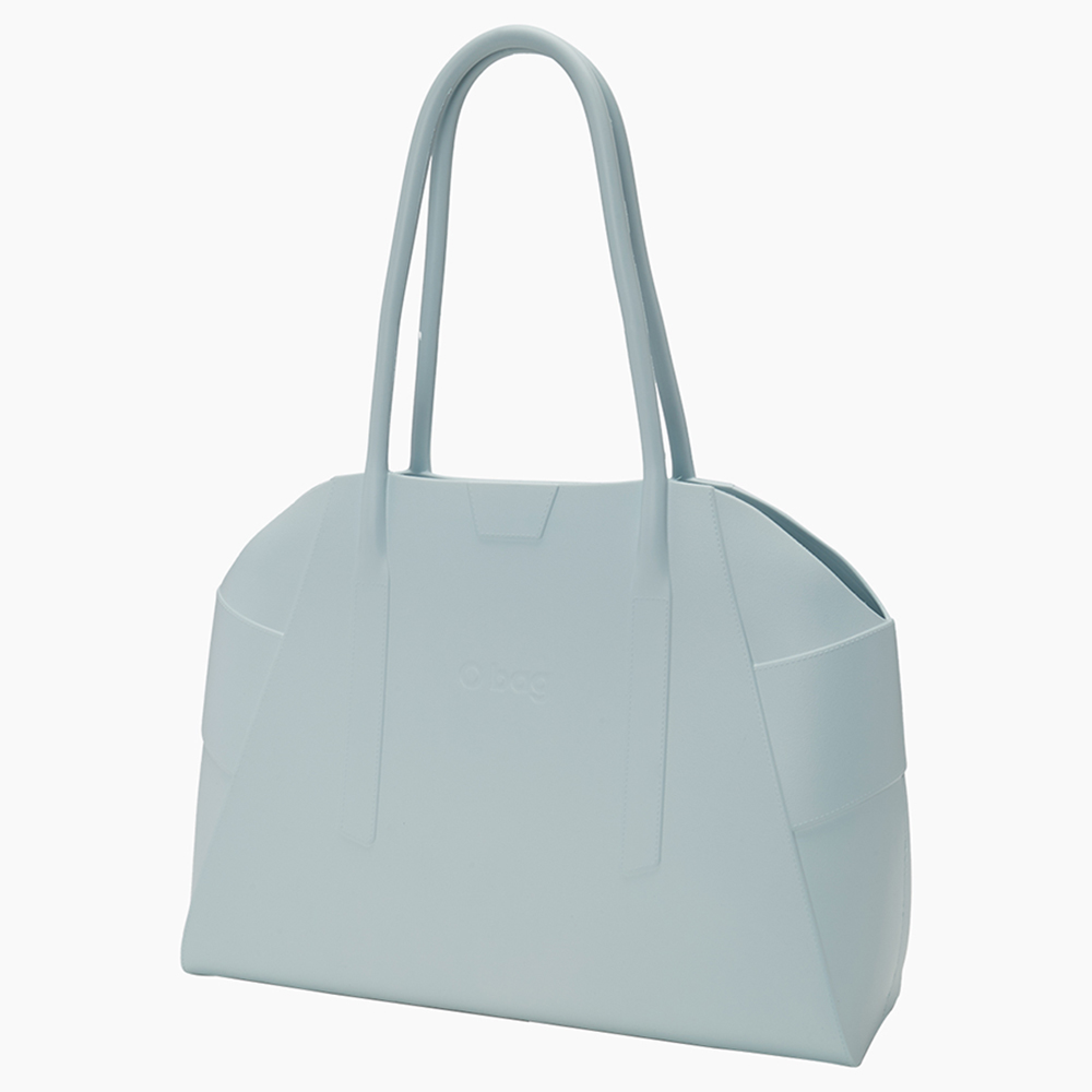 O Bag - Unique XL Handbag With Inner Pouch - Pastel Blue