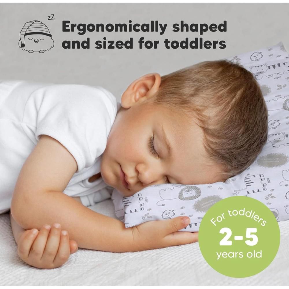 Keababies - Toddler Pillow With Pillowcase - Soft White
