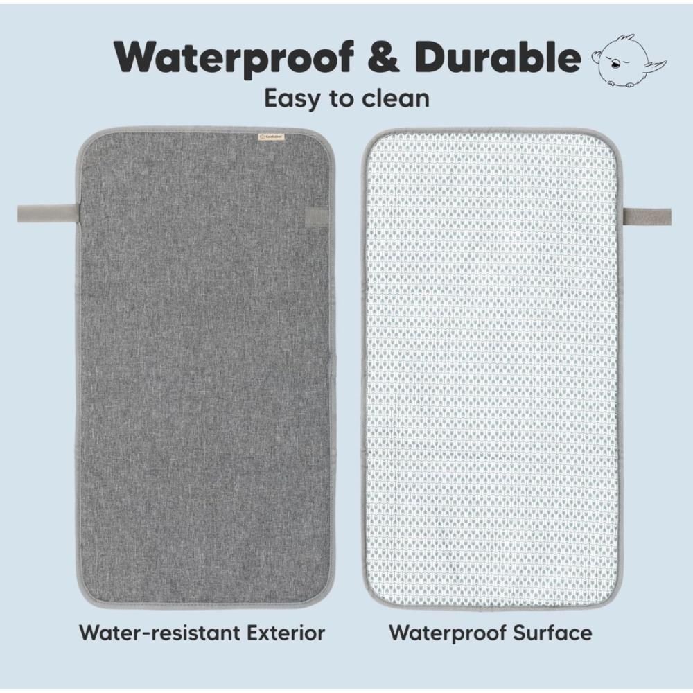 Keababies - Swift Diaper Changing Mat - Classic Grey