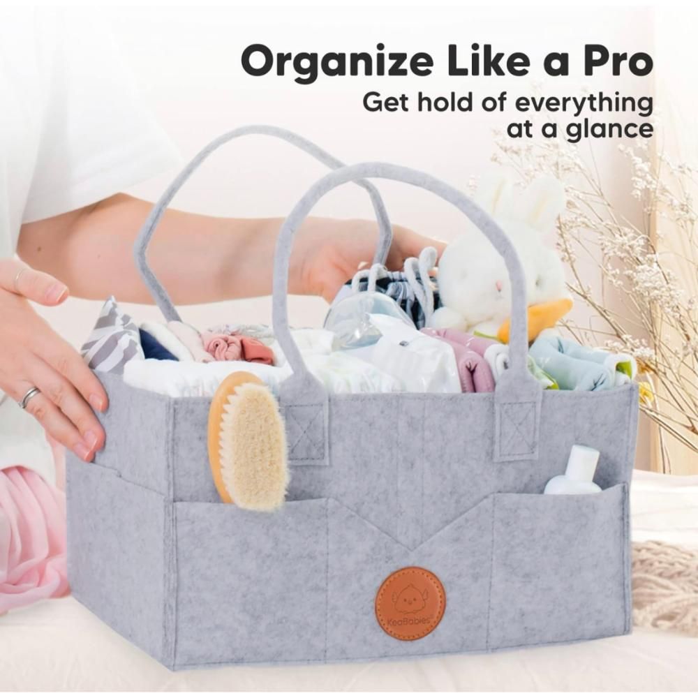 Keababies - Original 2.0 Diaper Caddy - Classic Grey