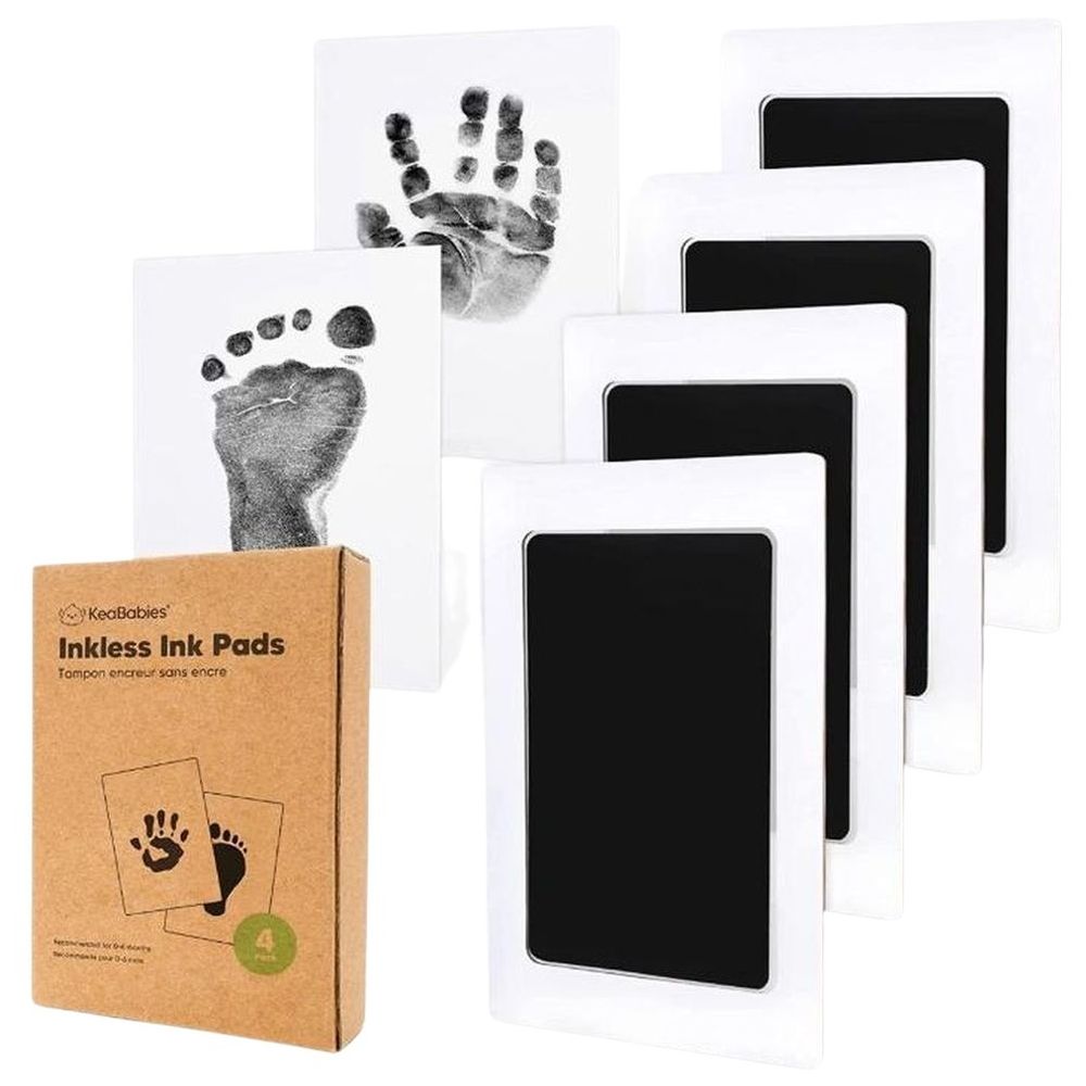 Keababies - Inkless Ink Pads - 4pcs - Jet Black