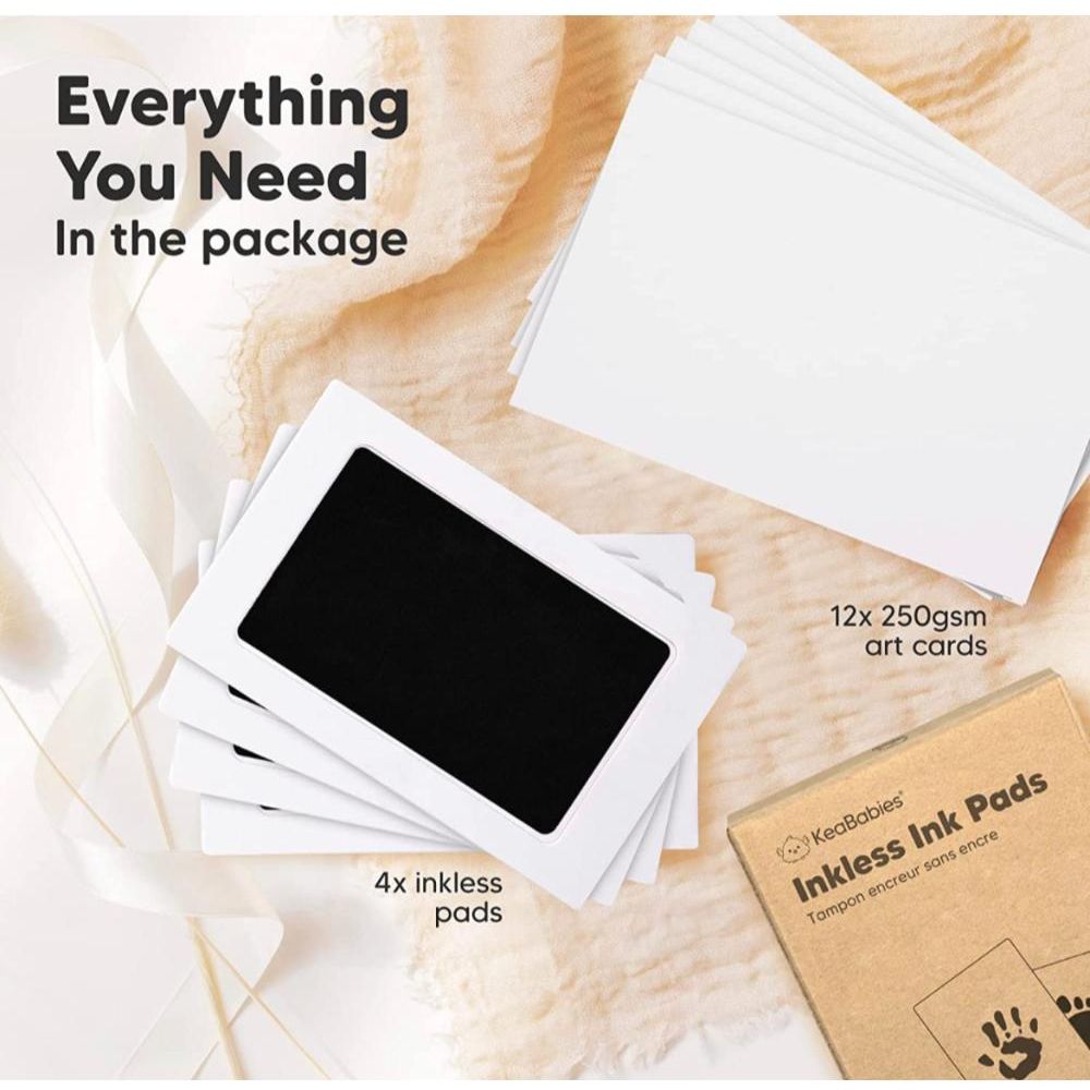 Keababies - Inkless Ink Pads - 4pcs - Jet Black