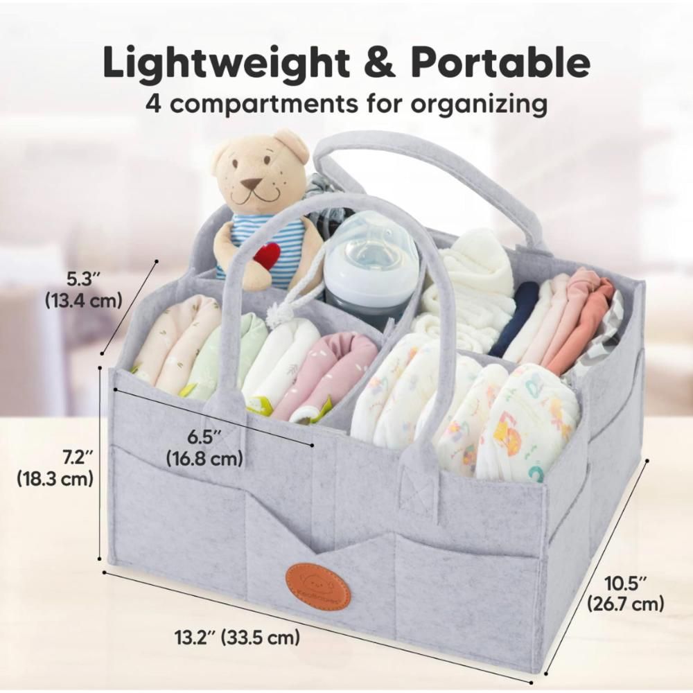Keababies - Original 2.0 Diaper Caddy - Mystic Grey