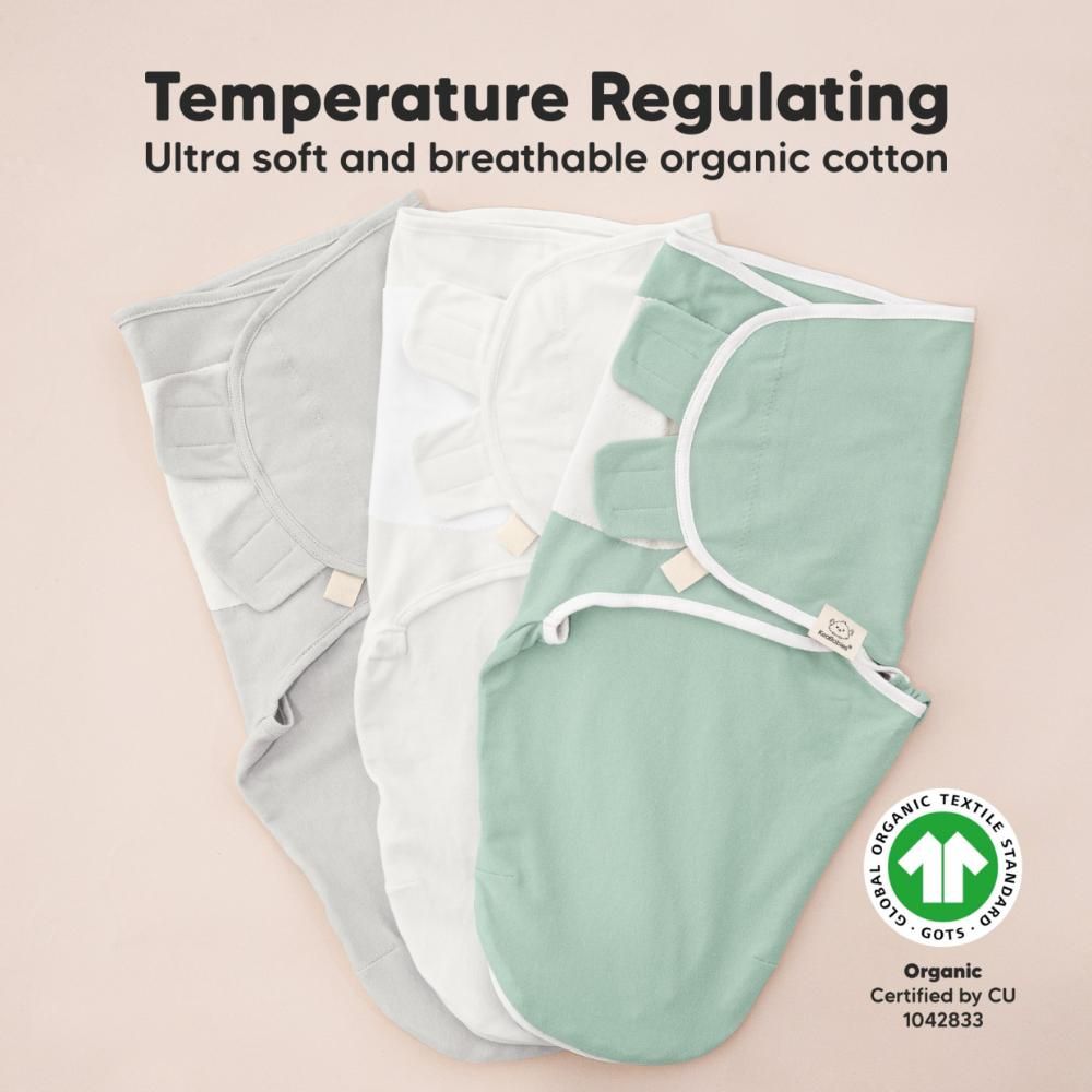 Keababies - Soothe Swaddle Wrap - 3pcs - Sage