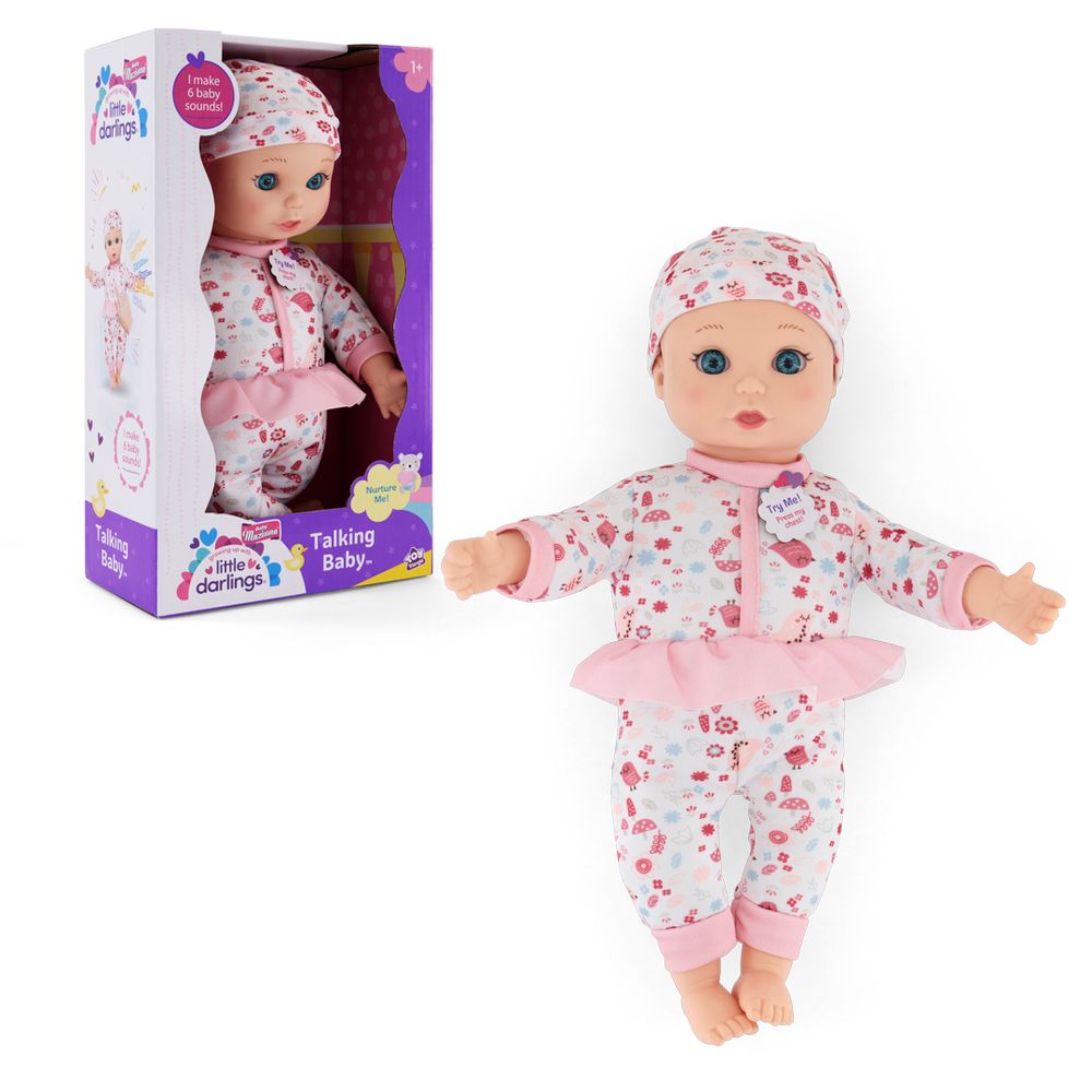 Baby Maziuna - Little Darlings Talking Baby Doll - Multicolor - 13-Inch