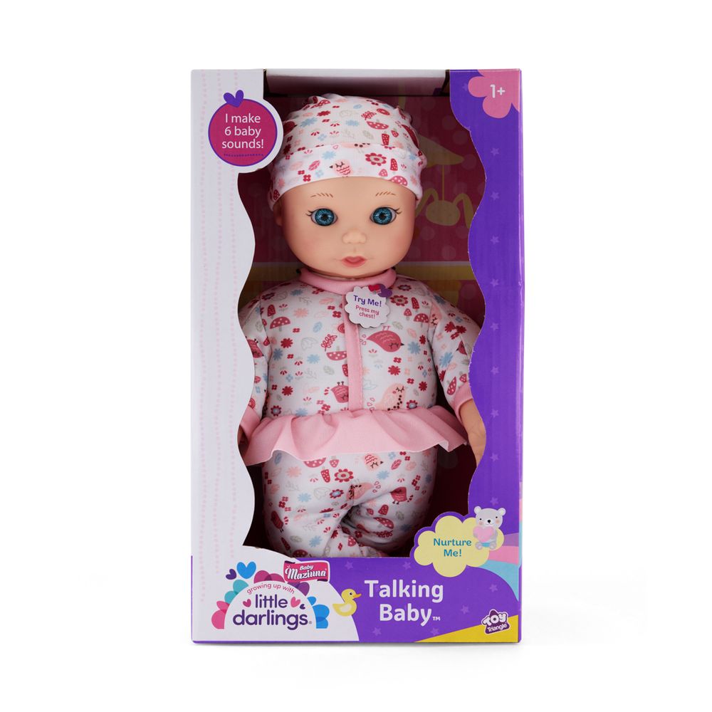 Baby Maziuna - Little Darlings Talking Baby Doll - Multicolor - 13-Inch