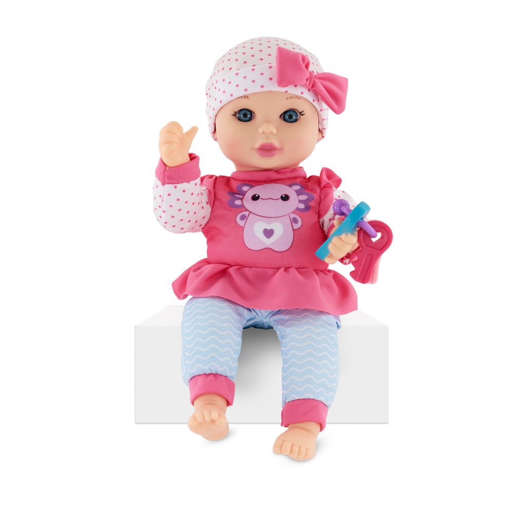 Baby Maziuna - Little Darlings Fun Baby Doll With Keys - Multicolor - 12-Inch