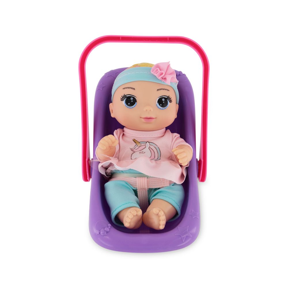 Baby Maziuna - Tote Along Baby Doll Playset - Multicolor - 8 Pcs