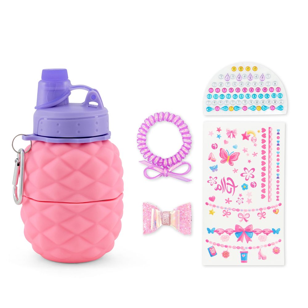 Fulla - Expandable Water Bottle Create Your Own Craft Kit - Pink