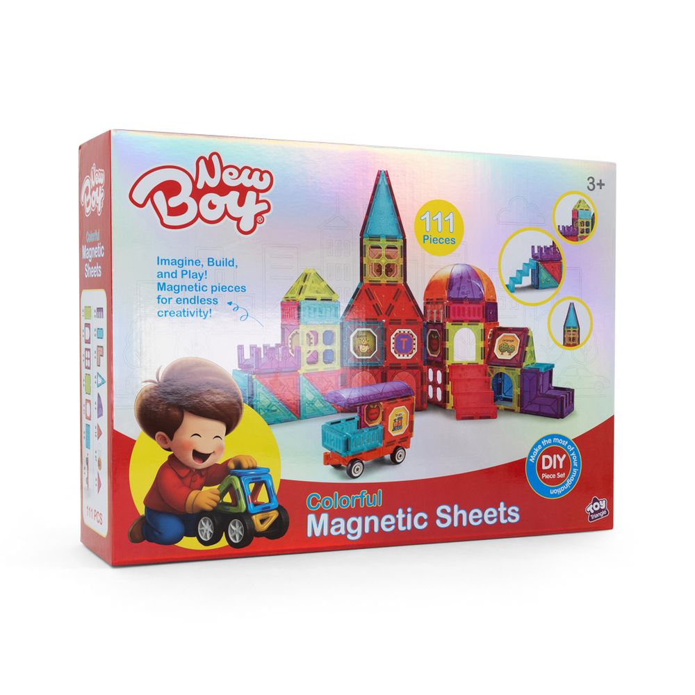 New Boy - Colorful Magnetic Sheets - 111 Pcs