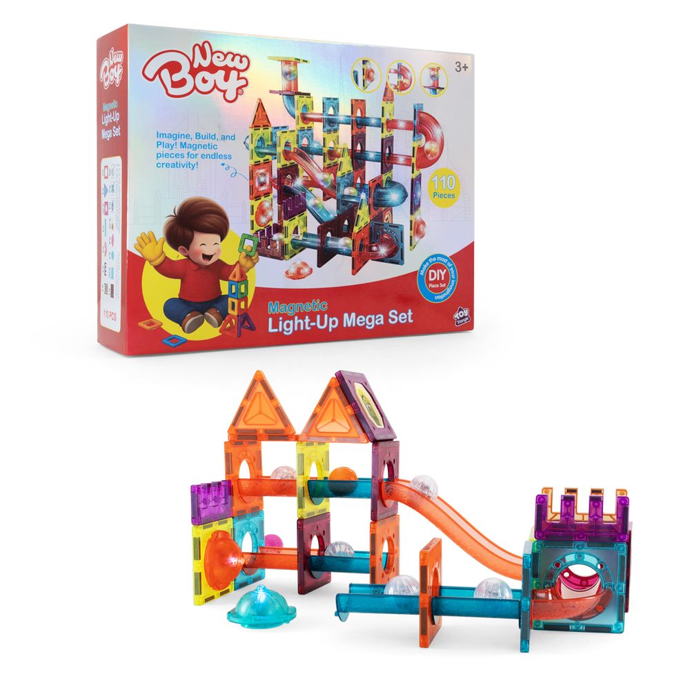 New Boy - Magnetic Light-Up Mega Set - 110 Pcs