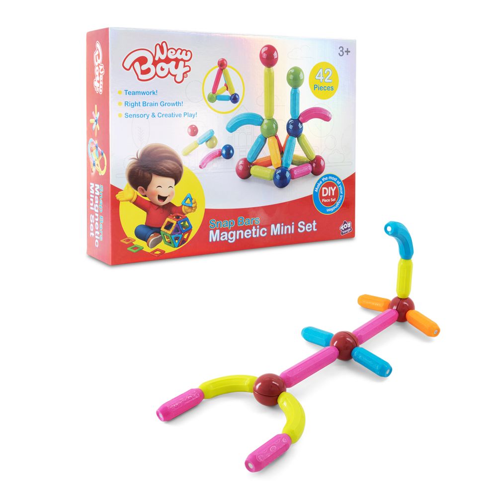 New Boy - Snap Bars Magnetic Mini Set - 42 Pcs