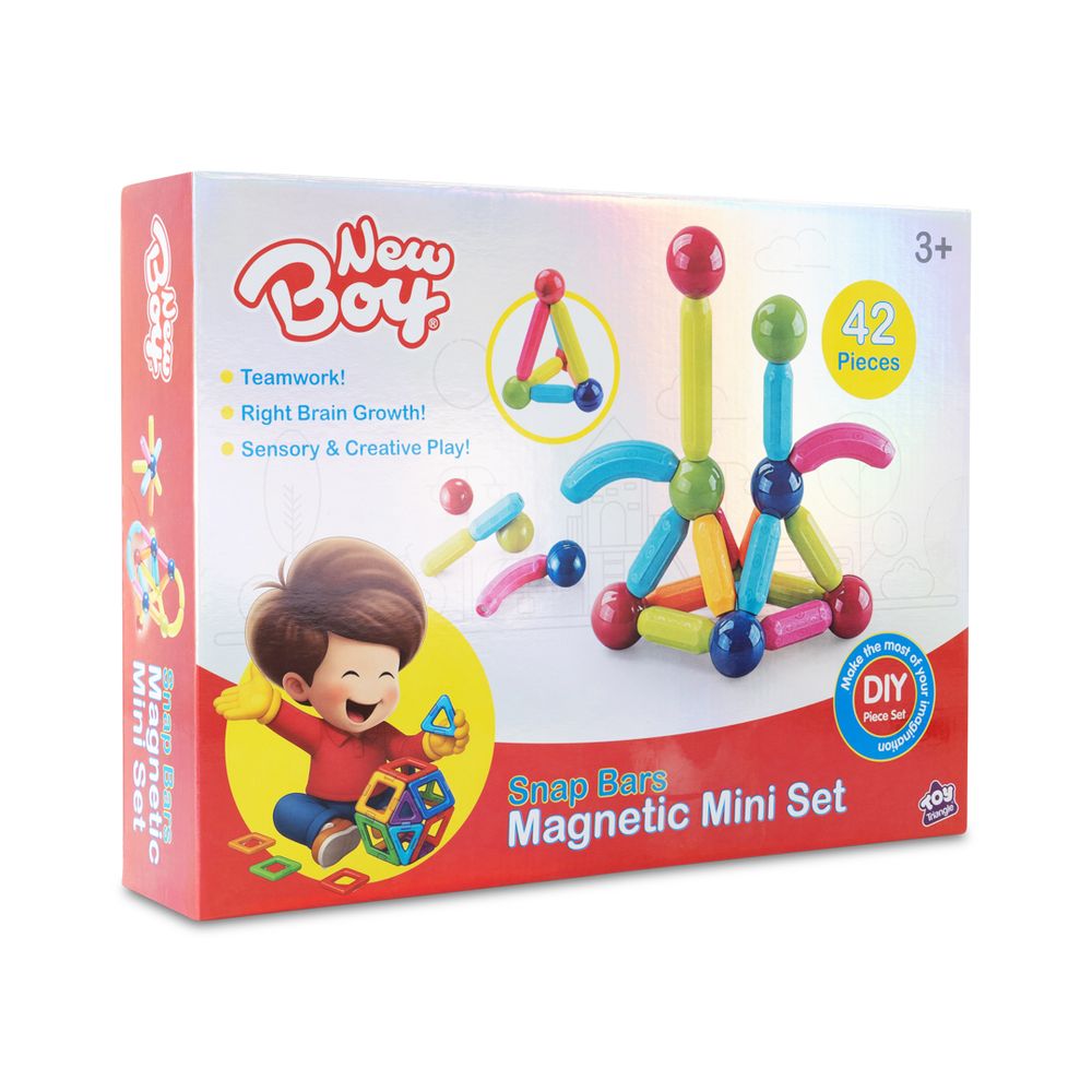 New Boy - Snap Bars Magnetic Mini Set - 42 Pcs