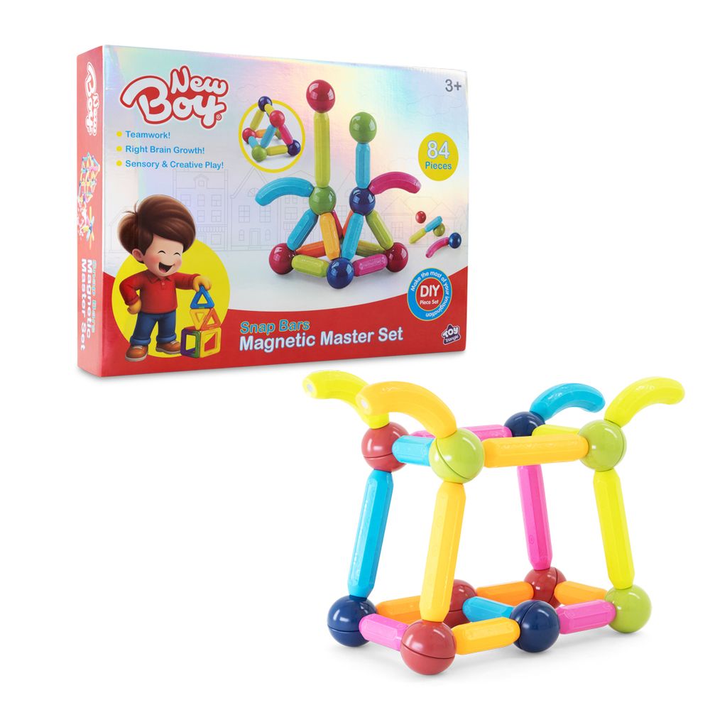 New Boy - Snap Bars Magnetic Masters Set - 84 Pcs