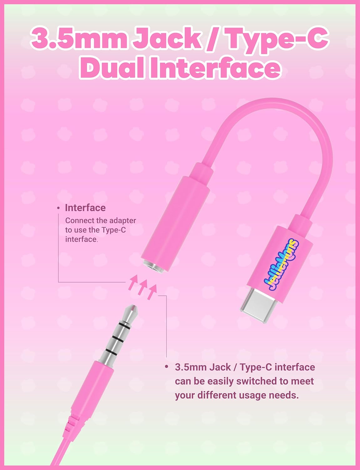 Jellimons - Jellie Drops 3.5 mm Earphones - EP-502 - Pink
