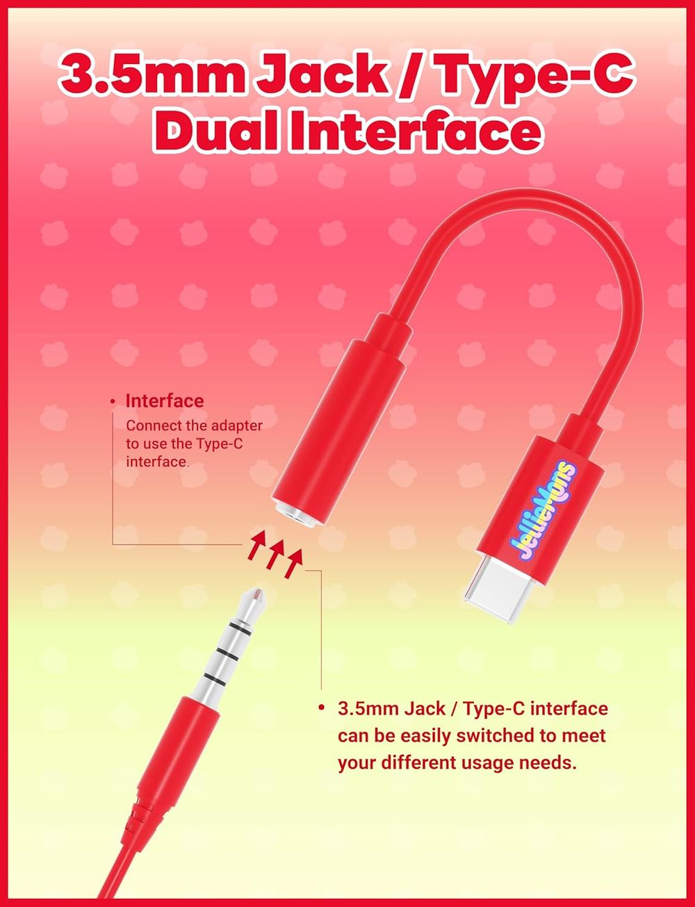 Jellimons - Jellie Drops 3.5 mm Earphones - EP-502 - Red