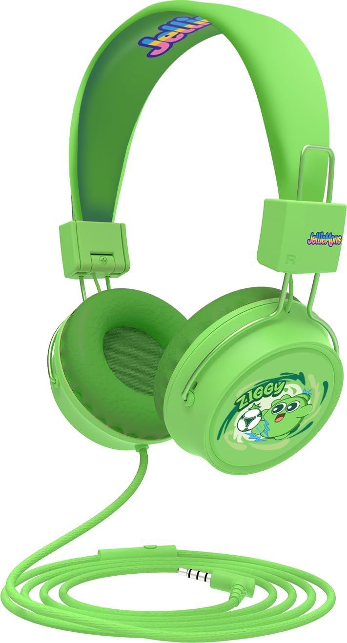 Jellimons - Booma Beats Wired Headphones - WLHP-702 - Green