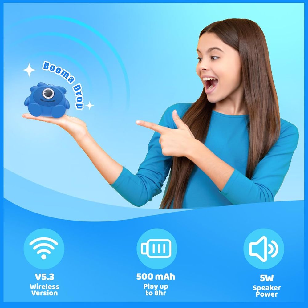 Jellimons - Booma Pulse Wireless Speaker - WLSP-003 - Blue