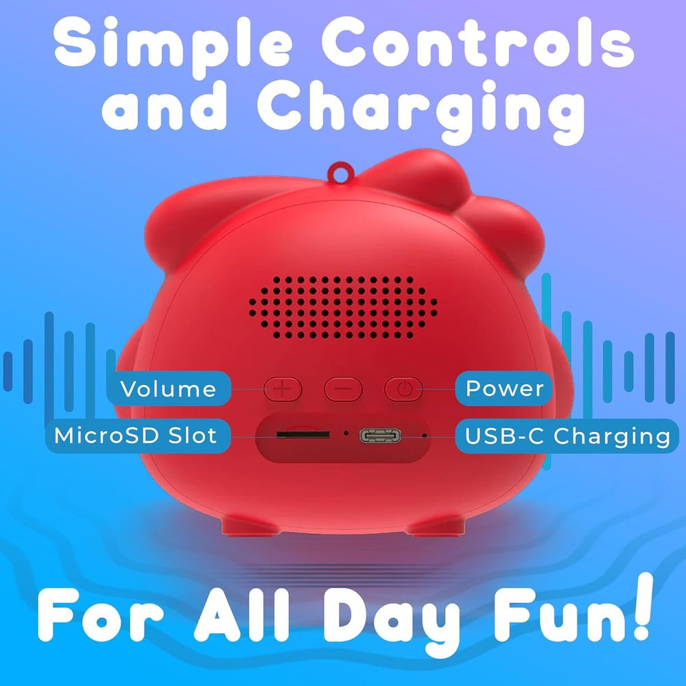 Jellimons - Booma Pulse Wireless Speaker - WLSP-003 - Red
