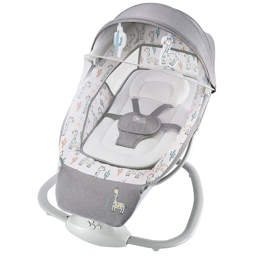 Mastela 3-In-1 Baby Swing Bassinet Cradle For Newborn - Cactus - Grey