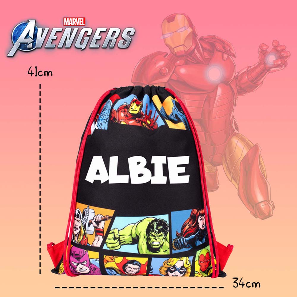 Fringoo - Personalized Drawstring Bag - Avengers - 16-Inch/41cm