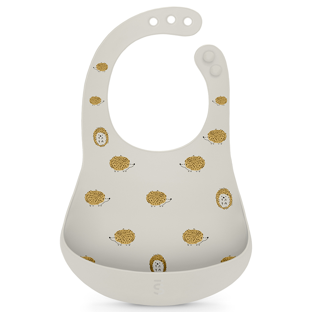 Suavinex - Silicone Bibs - Grey/Yellow - 2pcs