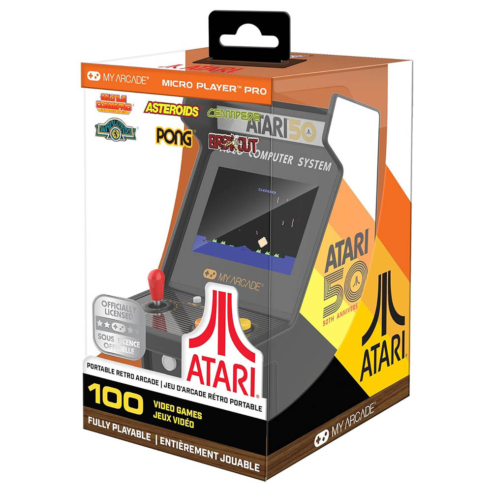 My Arcade - Atari Micro Player Pro Mini Arcade With 100 Games