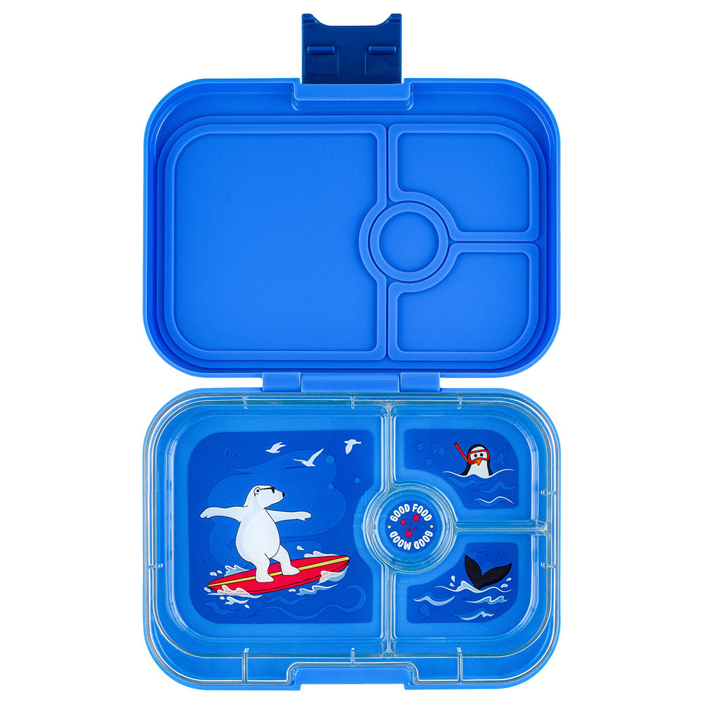 Yumbox - Polar Bear Panino 4 Compartments Lunch Box - Surf Blue