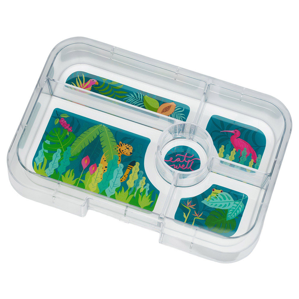 Yumbox - Jungle Tapas 5 Compartments Lunch Box - Jurassic Green
