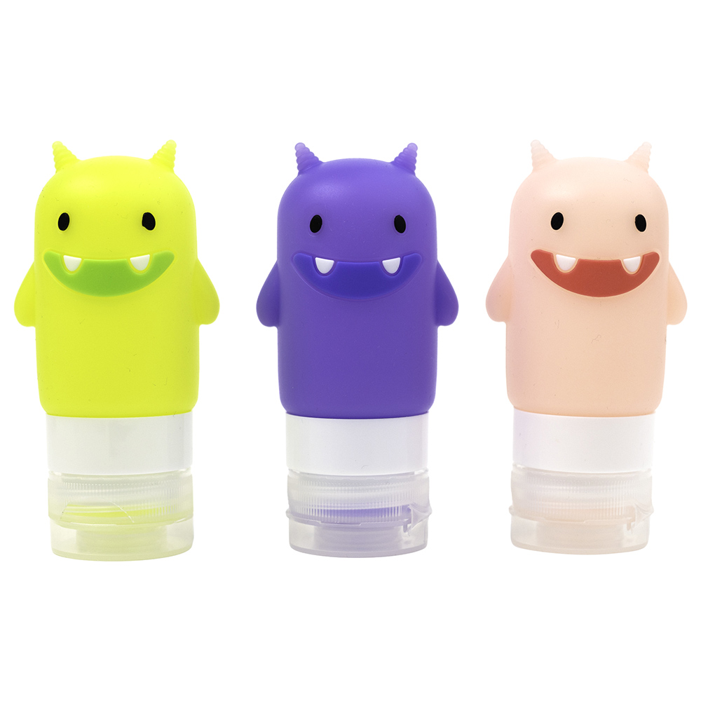 Yumbox - Funny Monsters Squeeze Bottles - Pack of 3