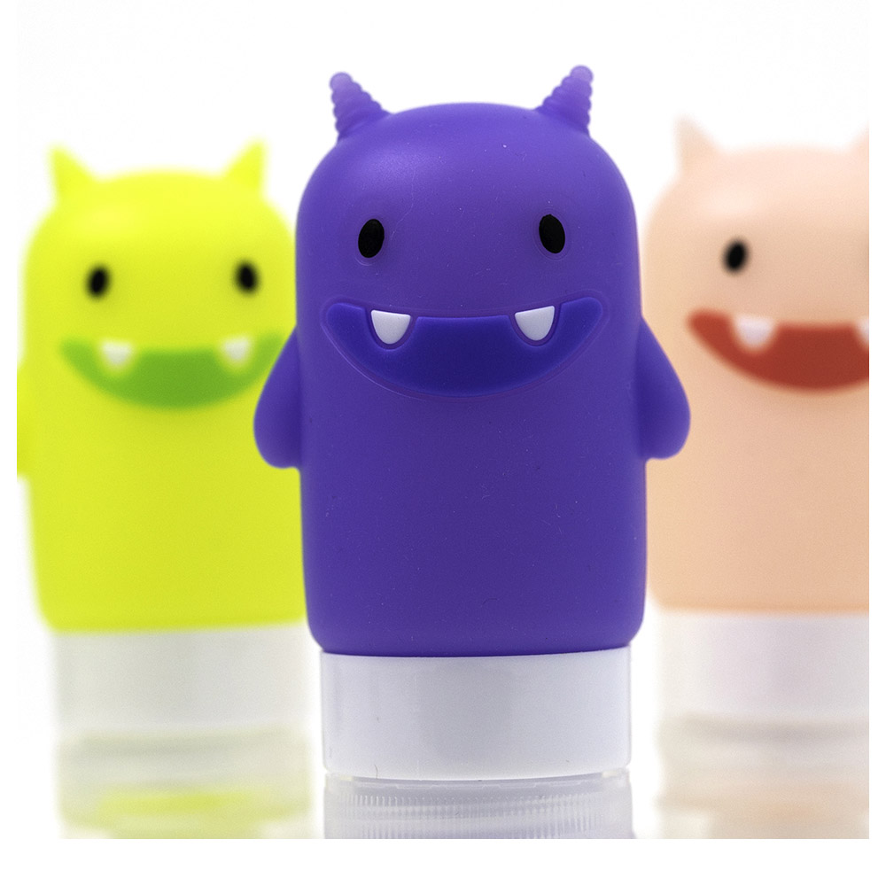 Yumbox - Funny Monsters Squeeze Bottles - Pack of 3
