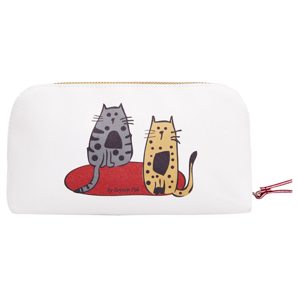 Biggdesign - Cats Travel Cosmetic Bag - 6 x 4 x 3-Inch