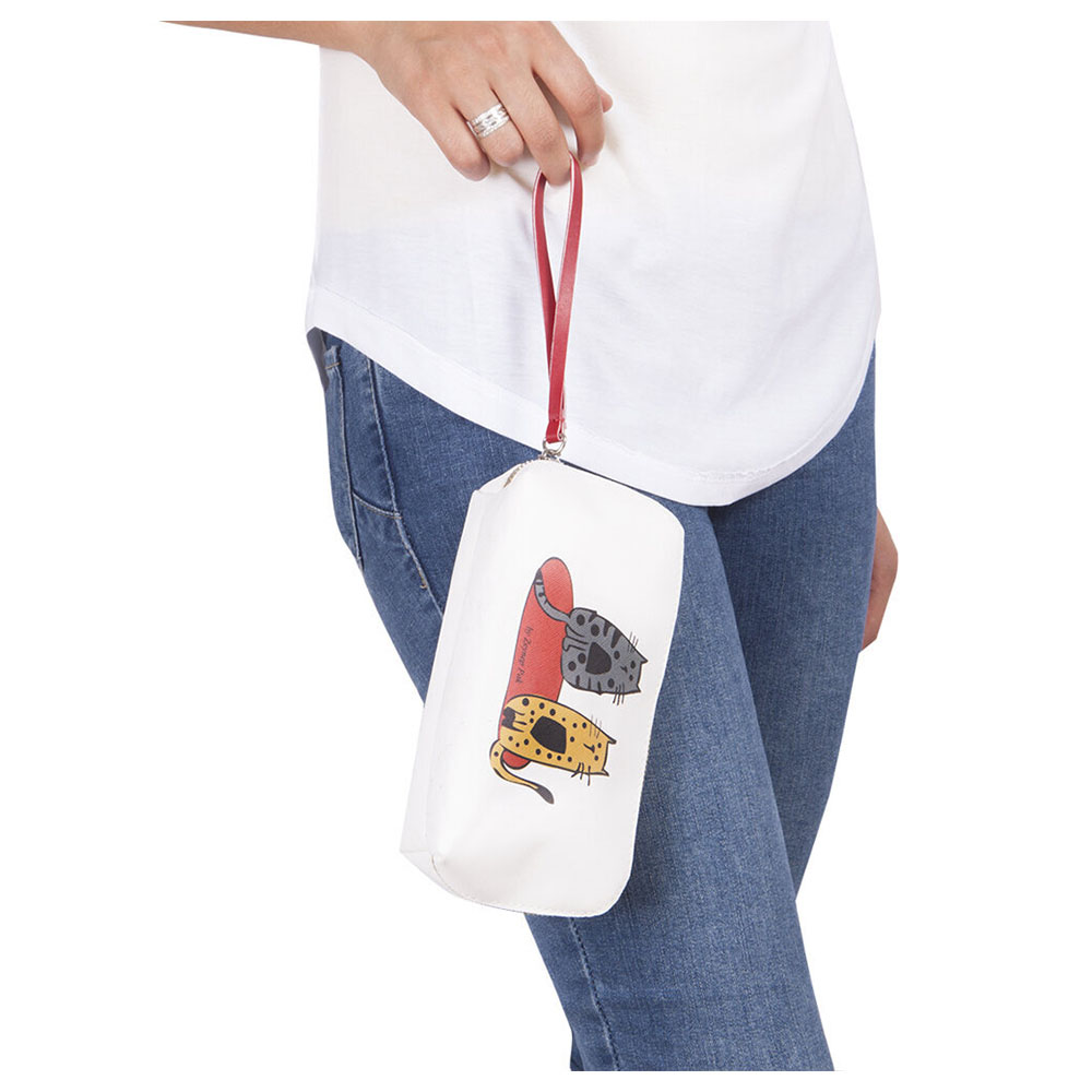 Biggdesign - Cats Travel Cosmetic Bag - 6 x 4 x 3-Inch