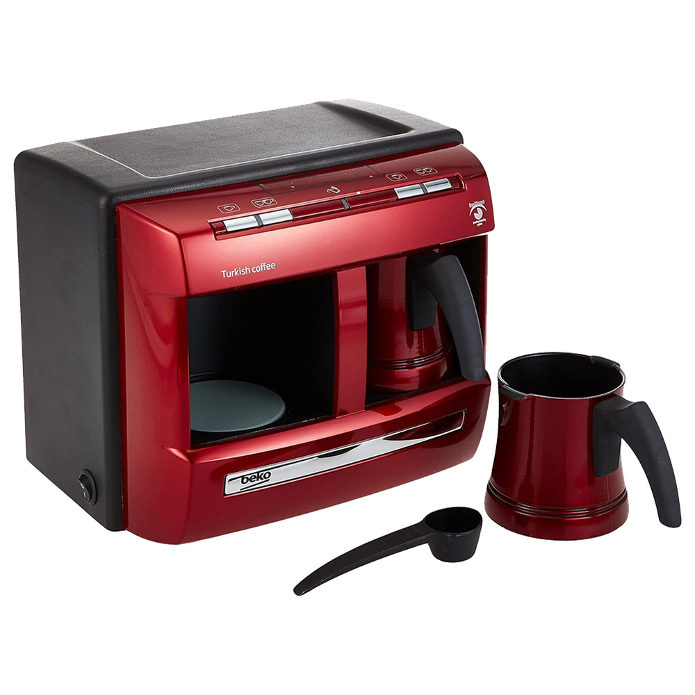 Beko Turkish Coffee Machine With Double Jug - Red - 1200 W