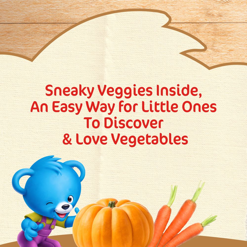 Cerelac - Sneaky Veggies Puree Pouch - Pumpkin, Carrot & Banana - 90 gm