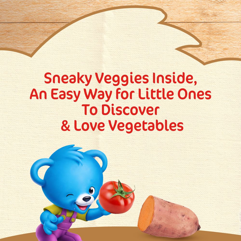 Cerelac - Sneaky Veggies Puree Pouch - Sweet Potato, Banana & Tomato - 90 gm