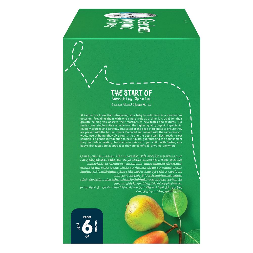 Gerber - Organic Solids Puree Pouch Starter Pack - Pack of 6 - 90 gm