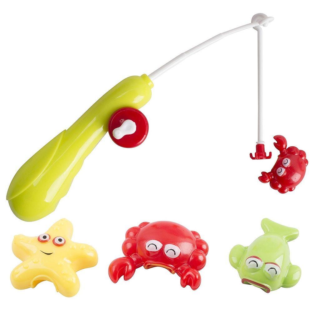 Little Angel Kids Electric Fishing Toys Table With Light & Music - Blue