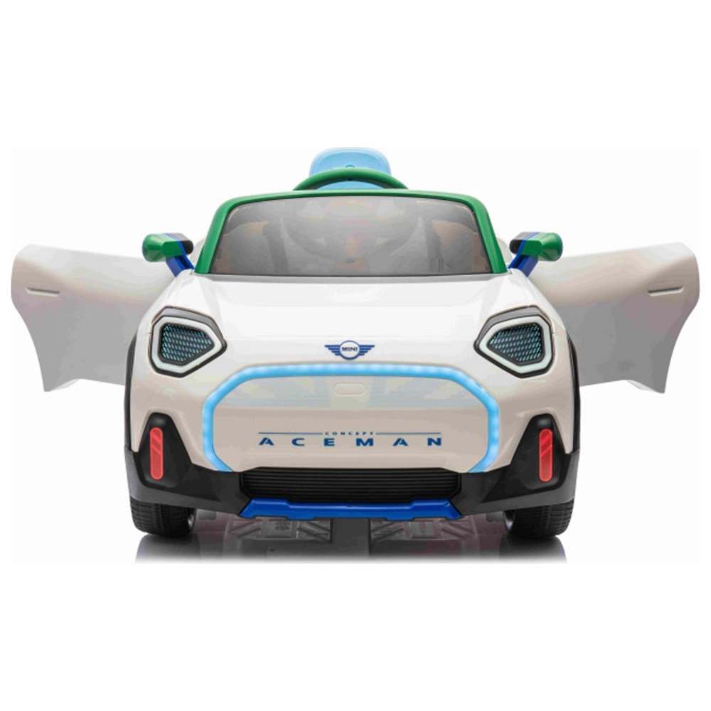 Megastar - Licensed Mini Cooper Aceman RC Ride-On Car - White - 12 V