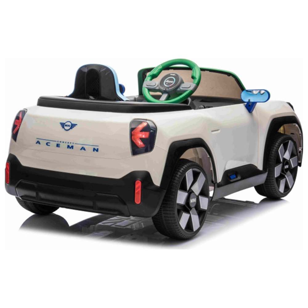 Megastar - Licensed Mini Cooper Aceman RC Ride-On Car - White - 12 V